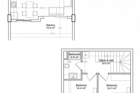 Пентхаус в Yekta Green Life Gazipasa Residence 2+1, Газипаша, Анталья, Турция №160835