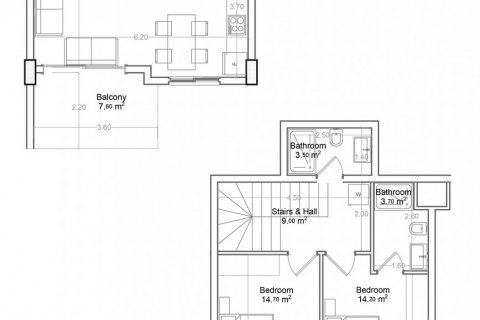 2+1 Penthouse in Yekta Green Life Gazipasa Residence, Gazipasa, Antalya, Turkey No. 160834
