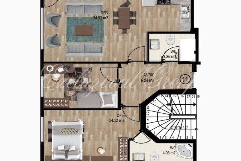 Apartment for sale in Istanbul, Turkey, 1 bedroom, 45m2, No. 179303 – photo 13