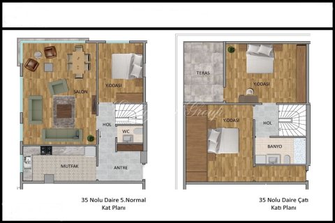 Apartment for sale in Istanbul, Turkey, 1 bedroom, 45m2, No. 179303 – photo 7
