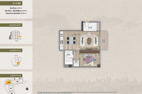 3+1 Lejlighed i Istanbul, Tyrkiet Nr. 177364 - 4