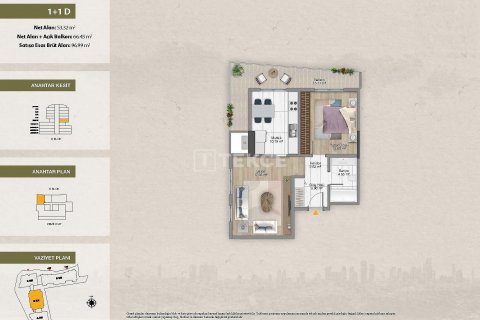 3+1 Lejlighed i Istanbul, Tyrkiet Nr. 177364 - 2