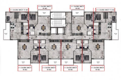 Продажа квартиры  в Махмутларе, Анталье, Турция 3 комн., 72м2, №190211 – фото 21