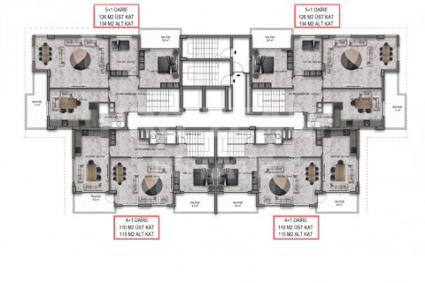 Продажа квартиры  в Махмутларе, Анталье, Турция 3 комн., 72м2, №190211 – фото 22