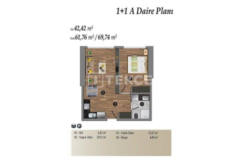 Daire 1+1 İstanbul, Türkiye №47241 - 17