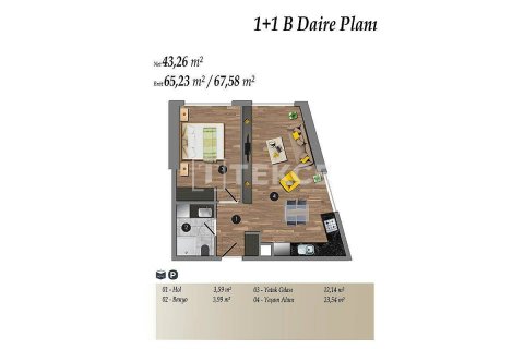 Daire 1+1 İstanbul, Türkiye №47241 - 21