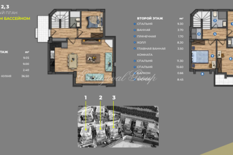 3+1 Villa i Bodrum, Mugla, Tyrkia Nr. 179287 - 14