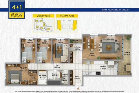 Продажа квартиры в Стамбуле, Турция 2+1, 131м2, №176094 – фото 16
