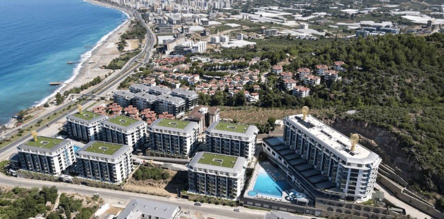 Квартира  1+1 в Каргыджаке, Аланья, Анталья, Турция №37770