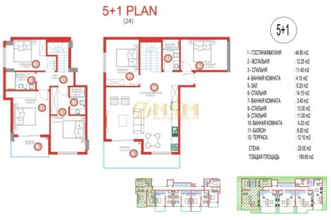 1+1 Wohnung  in Alanya, Antalya, Türkei Nr. 179732 - 21