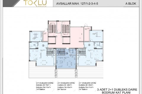1+1 Leilighet  i Avsallar, Antalya, Tyrkia Nr. 180978 - 24