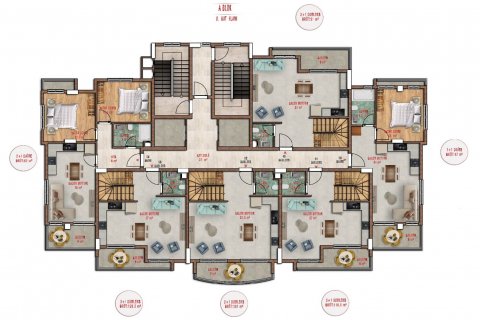 1+1 Leilighet  i Avsallar, Antalya, Tyrkia Nr. 180978 - 27
