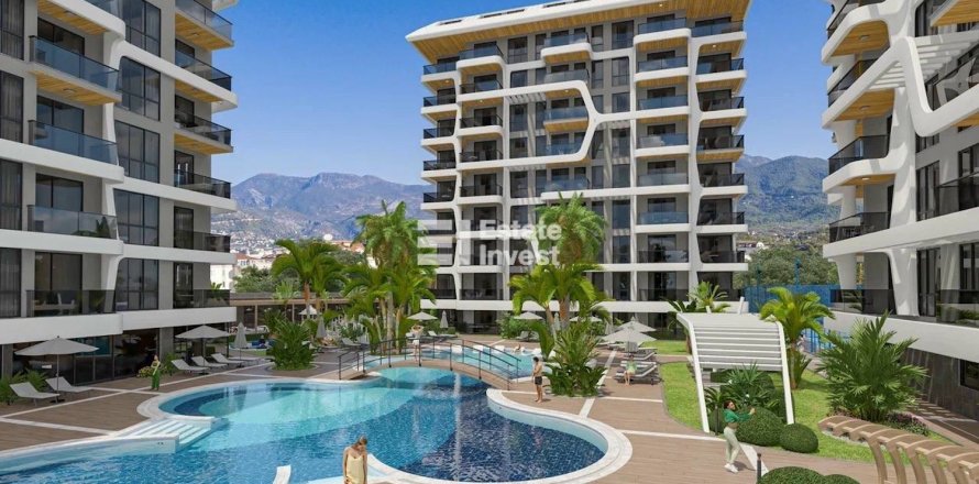1+1 Lejlighed  i Alanya, Antalya, Tyrkiet Nr. 171961