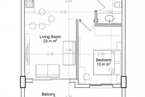 Квартира в Yekta Green Life Gazipasa Residence 1+1, Газипаша, Анталья, Турция №160810
