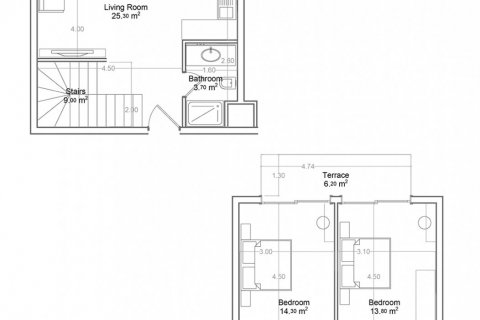 Пентхаус в Yekta Green Life Gazipasa Residence 2+1, Газипаша, Анталья, Турция №160800