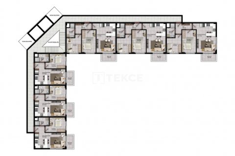 Продажа квартиры в Аксу, Анталье, Турция 1+1, 58м2, №191178 – фото 19