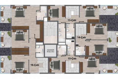 Penthouse for sale  in Gazipasa, Antalya, Turkey, 2 bedrooms, 105m2, No. 168946 – photo 6