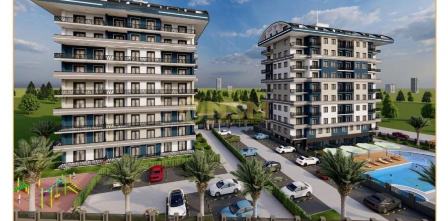 1+1 Lejlighed  i Alanya, Antalya, Tyrkiet Nr. 179756
