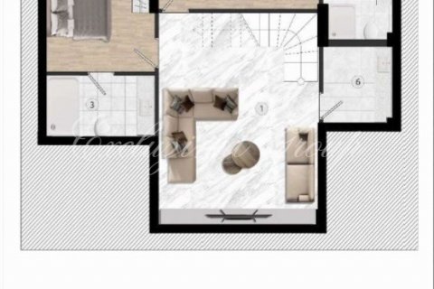 3+1 Villa i Bodrum, Mugla, Turkiet Nr. 179378 - 9