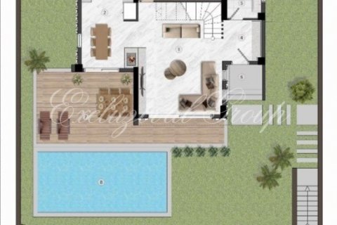 3+1 Villa i Bodrum, Mugla, Turkiet Nr. 179378 - 10