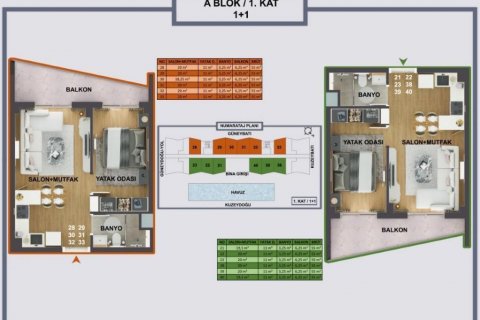 Apartment for sale  in Antalya, Turkey, 55m2, No. 186544 – photo 29