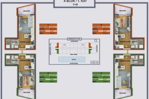 Apartment for sale  in Antalya, Turkey, 55m2, No. 186544 – photo 28