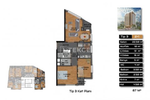 3+1 Lägenhet i istanbul, Turkiet Nr. 162568 - 28