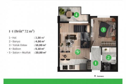 Wohnung  in Altintash, Antalya, Türkei Nr. 191926 - 21