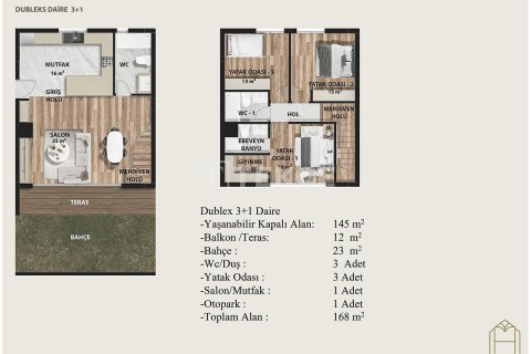 3+1 Leilighet  i Iskele,  Nr. 177139 - 27