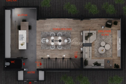 3+1 Villa i Marmaris, Mugla, Tyrkiet Nr. 179168 - 3