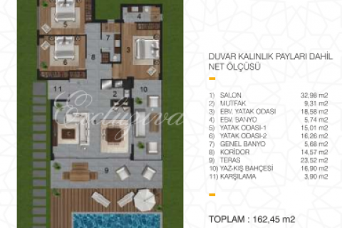 Villa for sale in Bodrum, Mugla, Turkey, 2 bedrooms, 126m2, No. 179172 – photo 19