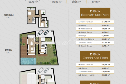 Villa  3+1  Bodrum, Muğla, Türkiye №179171 - 15
