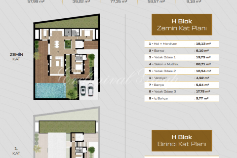Villa  3+1  Bodrum, Muğla, Türkiye №179171 - 16