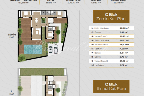 Villa  3+1  Bodrum, Muğla, Türkiye №179171 - 12