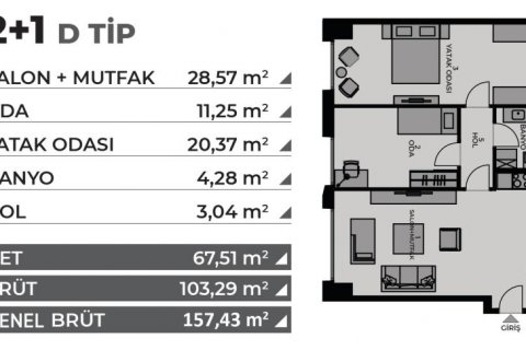 Продажа квартиры в Стамбуле, Турция 4 комн., 157м2, №186097 – фото 28