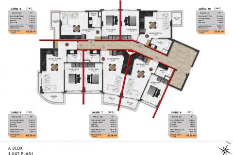 Apartment for sale in Oba, Antalya, Turkey, 1 bedroom, 45m2, No. 187990 – photo 28