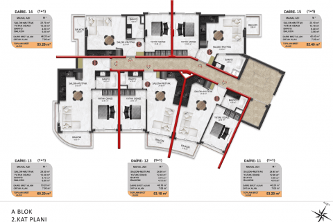 Apartment for sale in Oba, Antalya, Turkey, 1 bedroom, 45m2, No. 187990 – photo 29