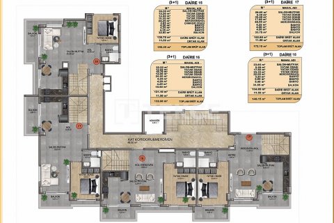 1+1 Lägenhet  i Alanya, Antalya, Turkiet Nr. 175441 - 28