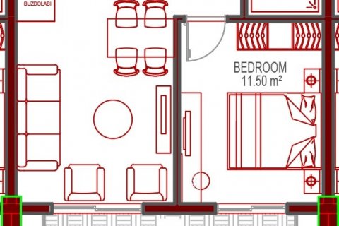 1+1 Lejlighed i Alanya, Antalya, Tyrkiet Nr. 166017 - 10