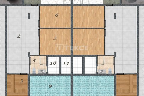 4+1 Villa i Dosemealti, Antalya, Tyrkia Nr. 192932 - 26