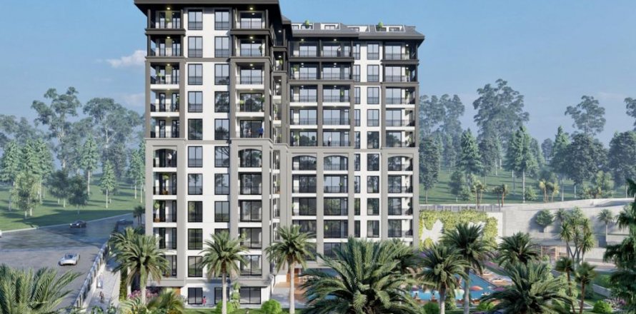 1+1 Lägenhet  i Alanya, Antalya, Turkiet Nr. 173775