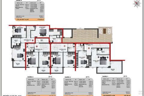 2+1 Lägenhet i Alanya, Antalya, Turkiet Nr. 161800 - 25
