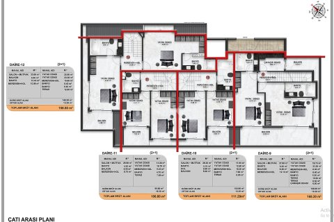 2+1 Lägenhet i Alanya, Antalya, Turkiet Nr. 161800 - 24