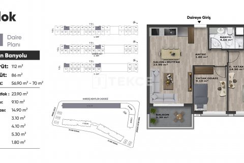 Daire  3+1  Aksu, Antalya, Türkiye №161468 - 9