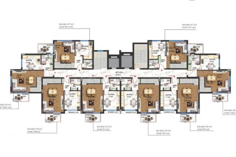 Apartment for sale in Alanya, Antalya, Turkey, 55m2, No. 186240 – photo 27