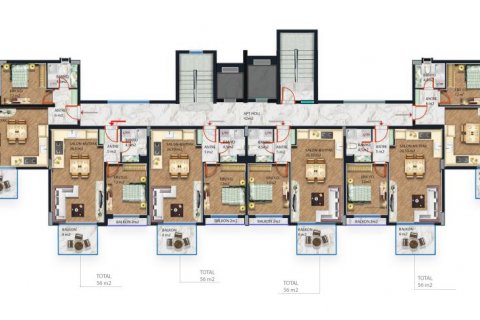 Apartment for sale in Alanya, Antalya, Turkey, 55m2, No. 186240 – photo 30