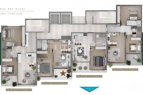 1+1 Lägenhet i Erdemli, Mersin, Turkiet Nr. 193511 - 25