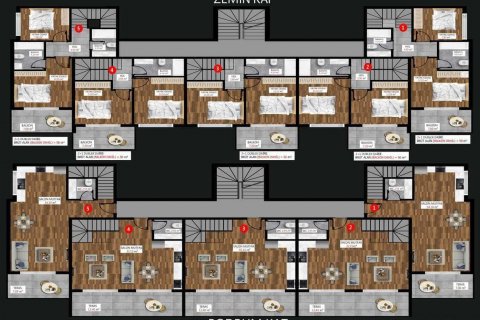 1+1 Leilighet i Kargicak, Alanya, Antalya, Tyrkia Nr. 60510 - 22