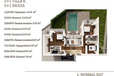 Villa  5+1  Antalya, Türkiye №164420 - 3