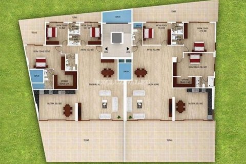 4+1 Takleilighet  i Marmaris, Mugla, Tyrkia Nr. 178532 - 10